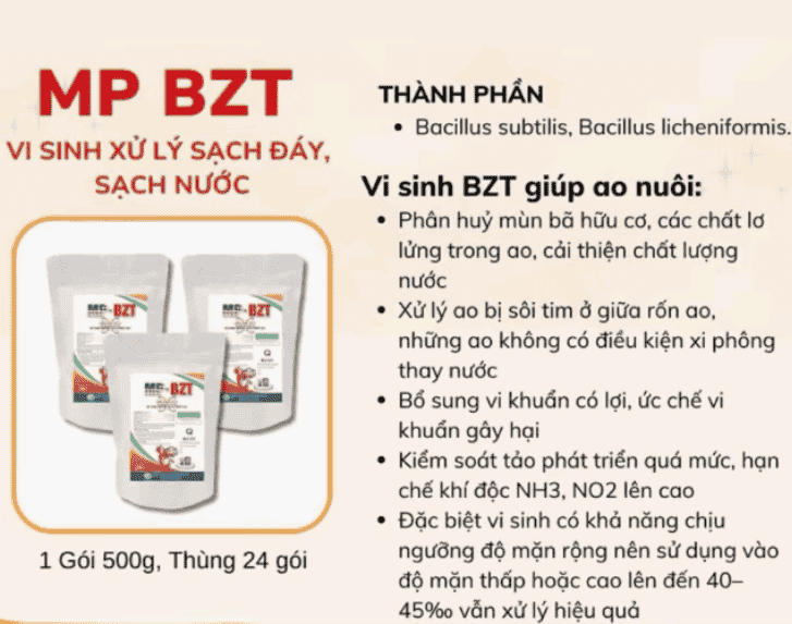 VI SINH MP-BZT SẠCH ĐÁY, SẠCH NƯỚC VI SINH MP-BZT SẠCH ĐÁY, SẠCH NƯỚC