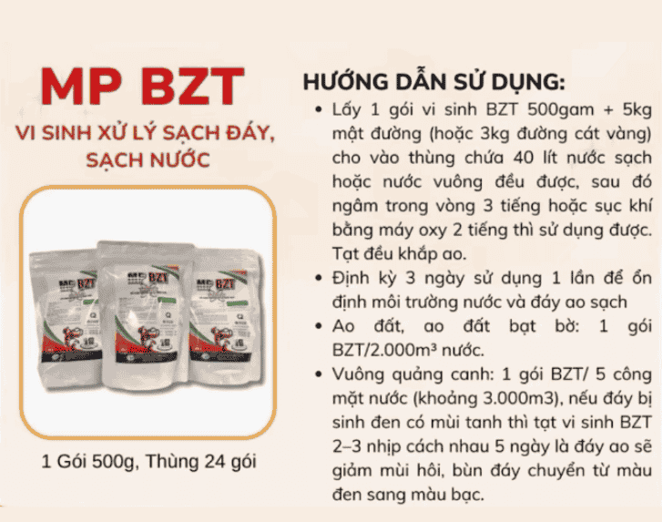 VI SINH MP-BZT SẠCH ĐÁY, SẠCH NƯỚC VI SINH MP-BZT SẠCH ĐÁY, SẠCH NƯỚC